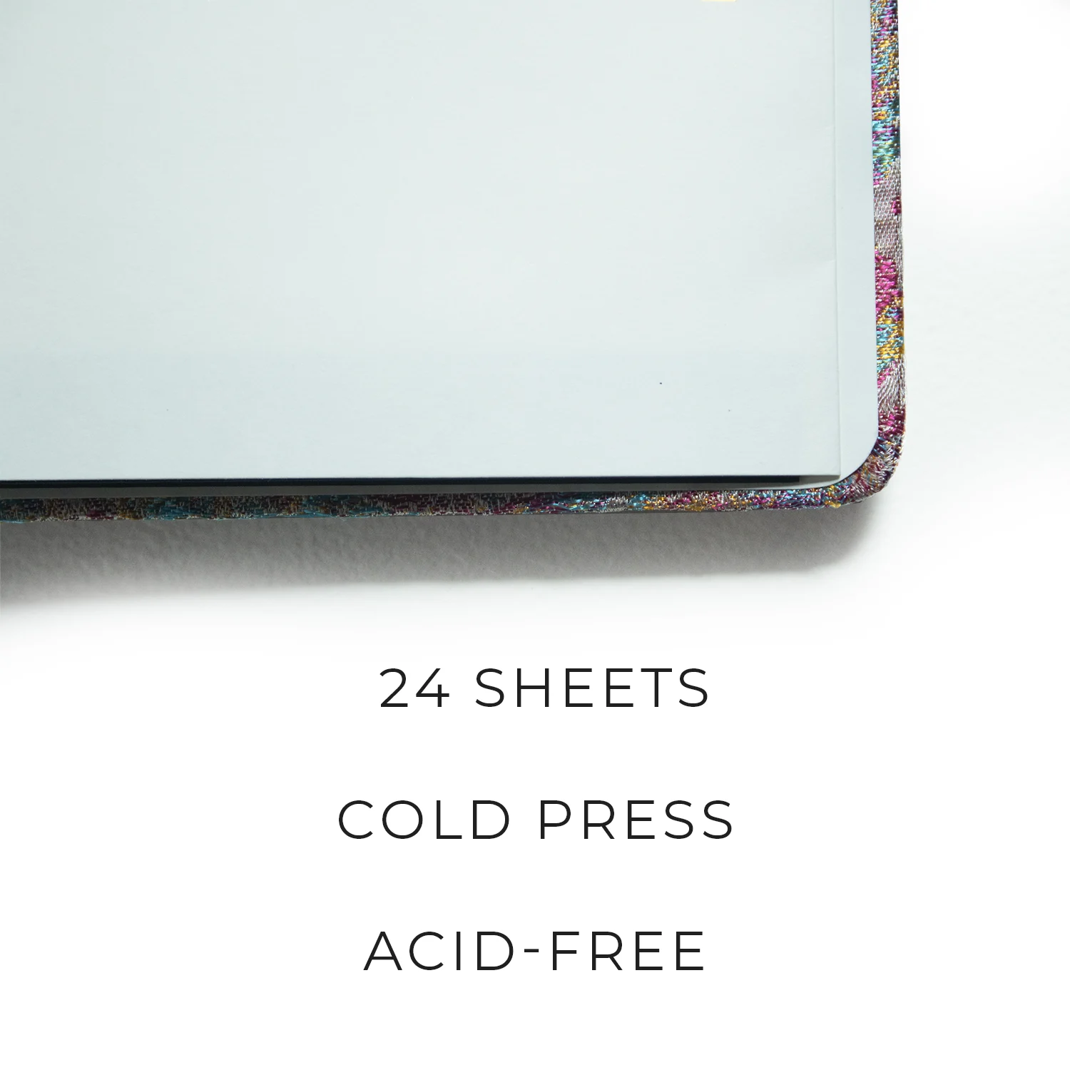 POTENTATE 16×16 cm Watercolor Sketchbook PC02 - Hardcover, 100% Cotton, 300 gsm, 24 Sheets, Acid-Free, Cold Press - Image 4