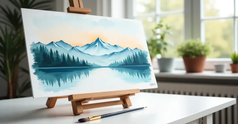 Paint a Simple Watercolor Landscape: Step-by-Step Tutorial